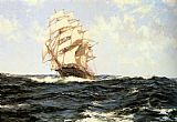 Montague Dawson Famous Paintings - Pacific Rollers